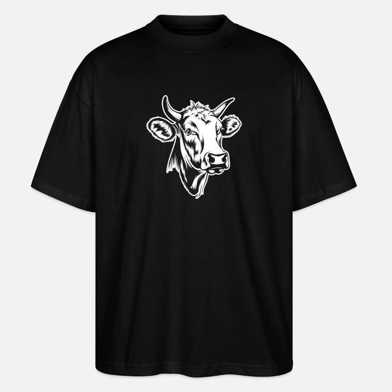 Vache Vaches - T-shirt bio Blaster 2.0 coupe oversize Stanley/Stella Unisexe - noir