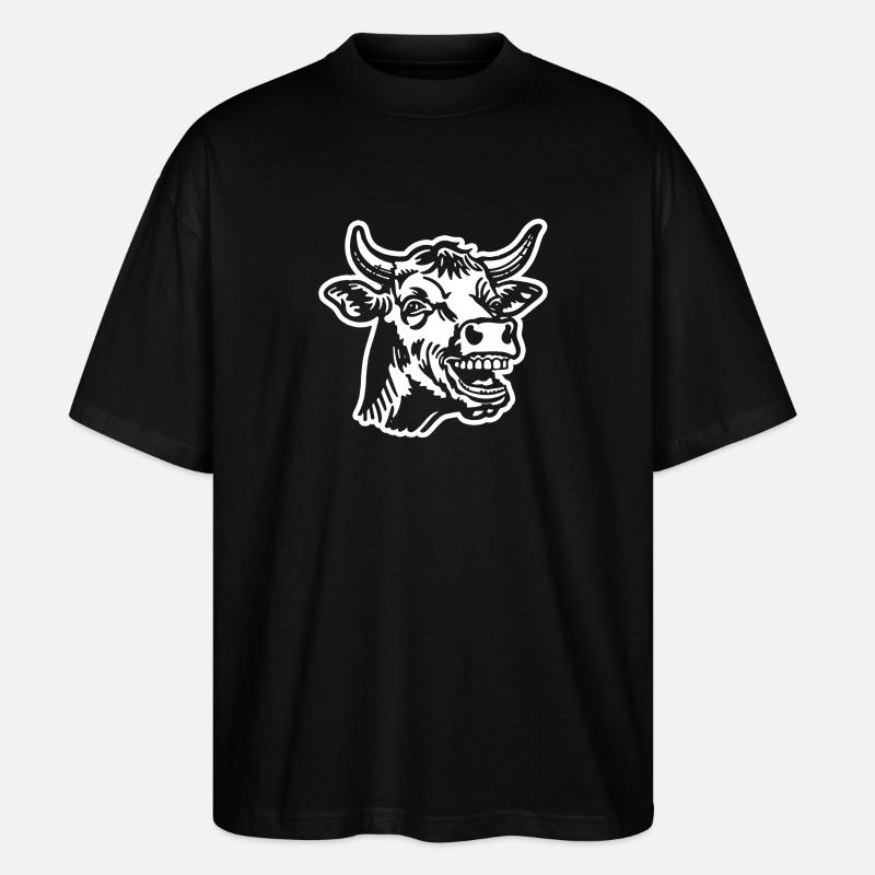 Vache Vaches - T-shirt bio Blaster 2.0 coupe oversize Stanley/Stella Unisexe - noir