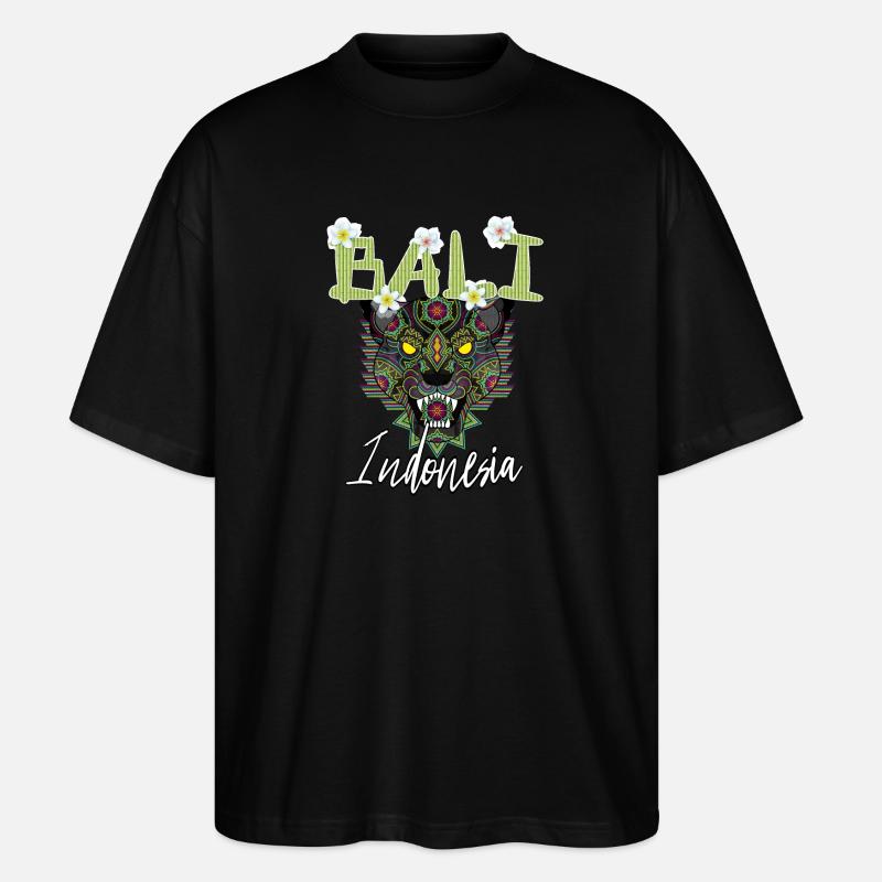 Bali - Indonesien - Stanley/Stella Oversized Unisex Bio T-Shirt Blaster 2.0 - Schwarz