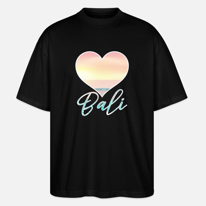 Bali - Indonésie - T-shirt bio Blaster 2.0 coupe oversize Stanley/Stella Unisexe - noir