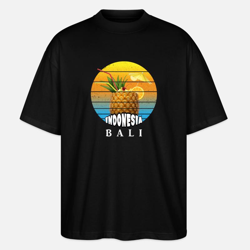 Bali - Indonesien - Stanley/Stella Oversized Unisex Bio T-Shirt Blaster 2.0 - Schwarz
