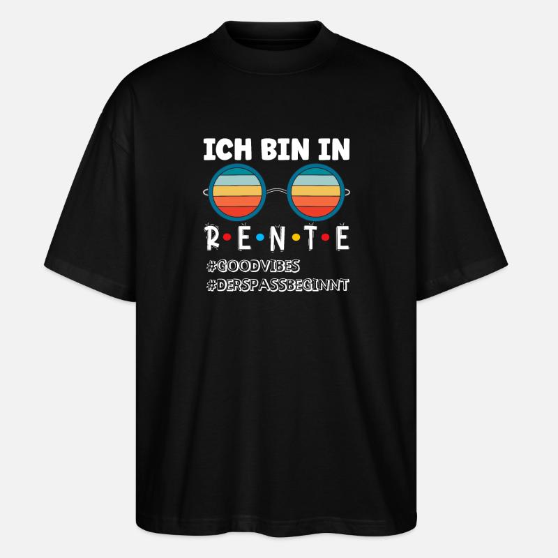 Retraite - le plaisir commence - T-shirt bio Blaster 2.0 coupe oversize Stanley/Stella Unisexe - noir
