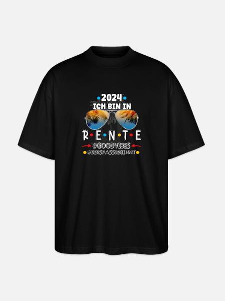 Pension 2024 - - Stanley/Stella Oversized Unisex Organic T-shirt Blaster 2.0 - black
