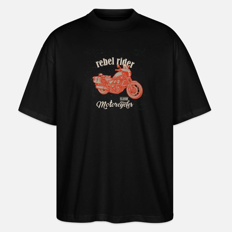 Chopper // Custom // Moto - T-shirt bio Blaster 2.0 coupe oversize Stanley/Stella Unisexe - noir