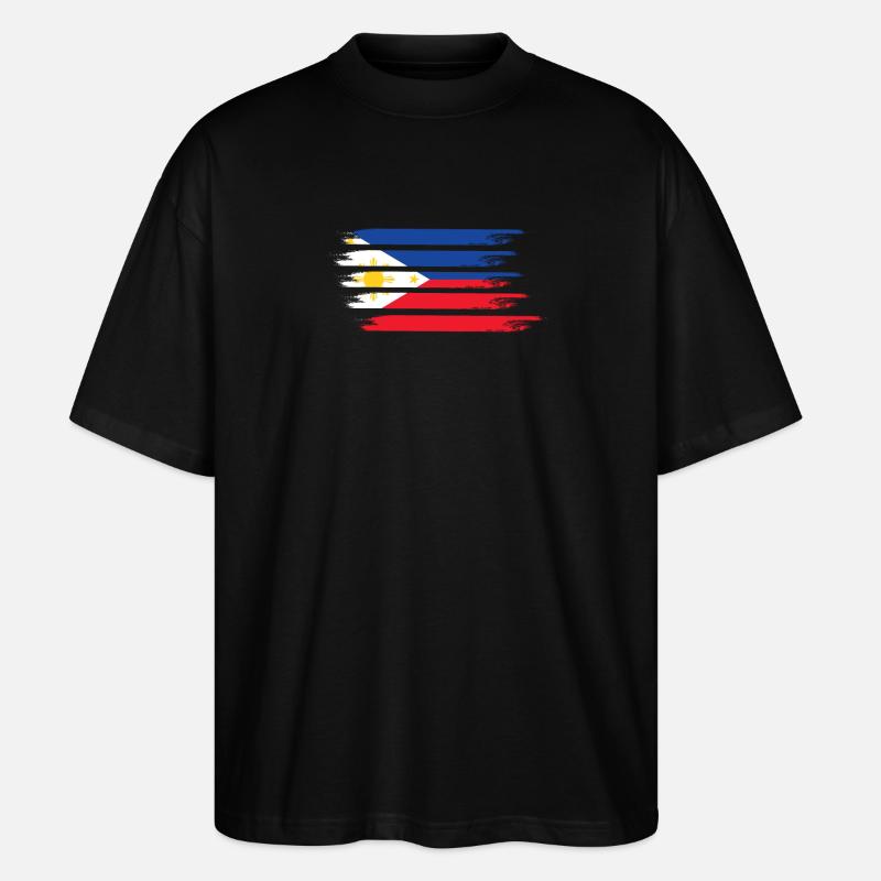 Drapeau des Philippines - T-shirt bio Blaster 2.0 coupe oversize Stanley/Stella Unisexe - noir