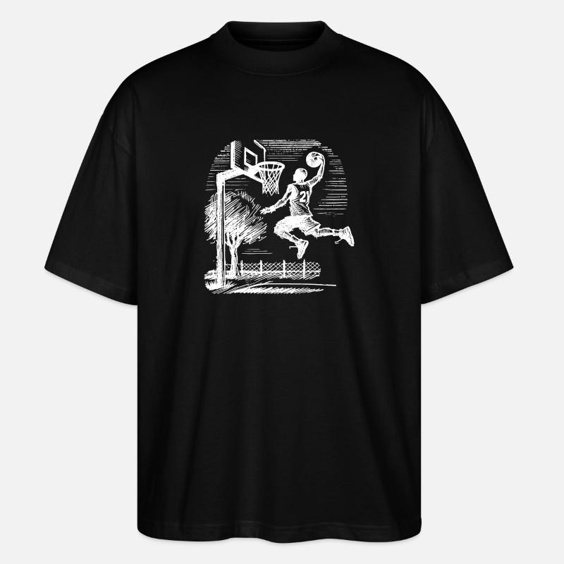 Dunk de basketteur - T-shirt bio Blaster 2.0 coupe oversize Stanley/Stella Unisexe - noir