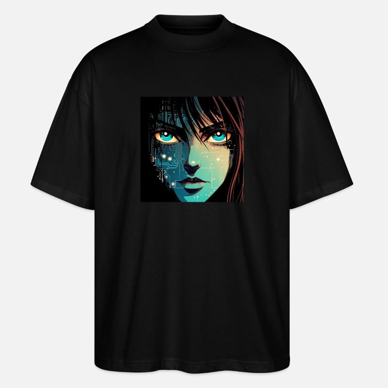 Anime Digital - Stanley/Stella Oversized Unisex Bio T-Shirt Blaster 2.0 - Schwarz