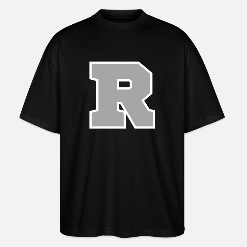 Lettre r sport - T-shirt bio Blaster 2.0 coupe oversize Stanley/Stella Unisexe - noir
