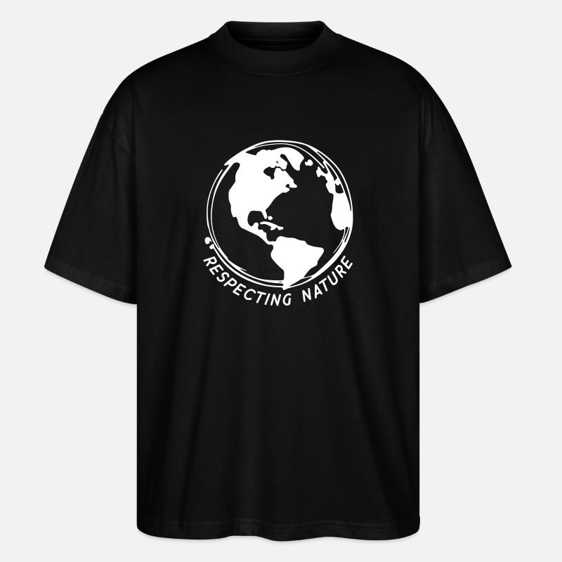Respecting Nature - Stanley/Stella Oversized Unisex Bio T-Shirt Blaster 2.0 - Schwarz
