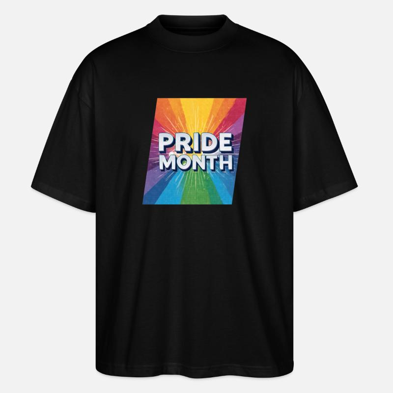 Mois de la fierté LGBTQ - T-shirt bio Blaster 2.0 coupe oversize Stanley/Stella Unisexe - noir
