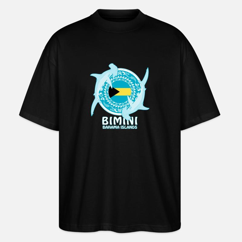 Requin-marteau Bimini - T-shirt bio Blaster 2.0 coupe oversize Stanley/Stella Unisexe - noir