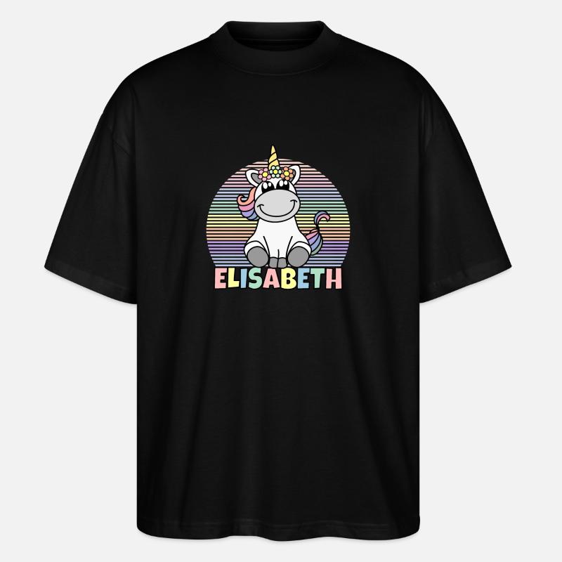 Elisabeth Einhorn Nom - T-shirt bio Blaster 2.0 coupe oversize Stanley/Stella Unisexe - noir