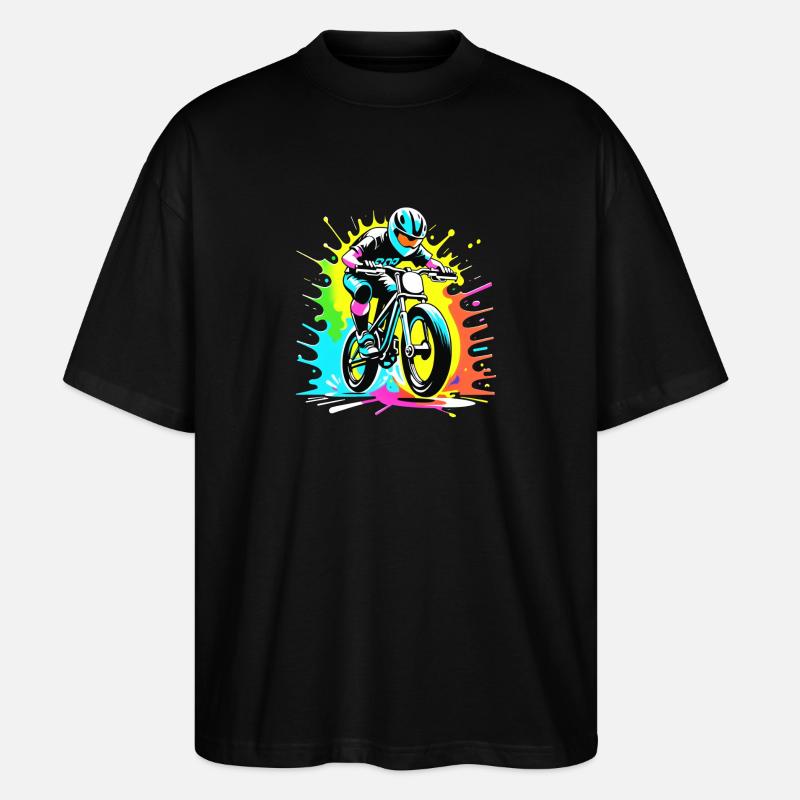 BMX - Fahrrad - Stanley/Stella Oversized Unisex Bio T-Shirt Blaster 2.0 - Schwarz