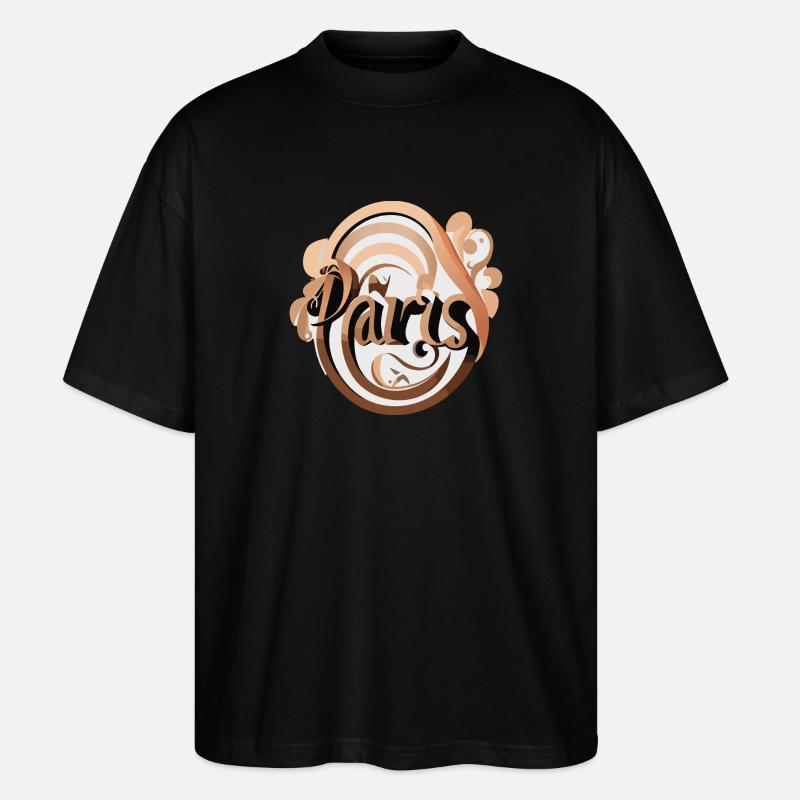 Paris - Stanley/Stella Oversized Unisex Bio T-Shirt Blaster 2.0 - Schwarz