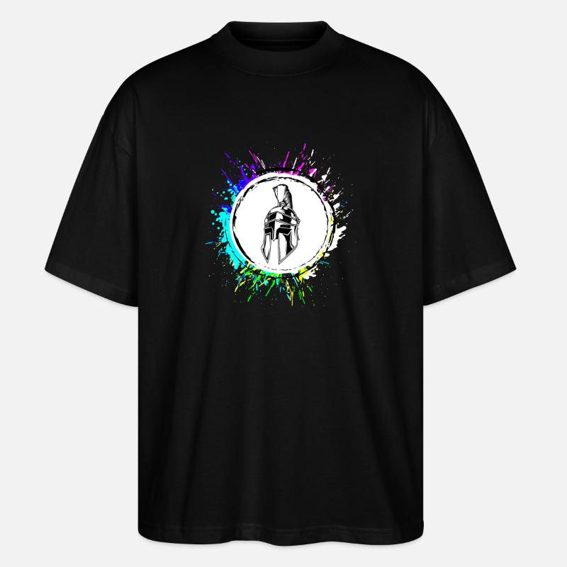 Pfanne Bunt Kochen - Stanley/Stella Oversized Unisex Bio T-Shirt Blaster 2.0 - Schwarz