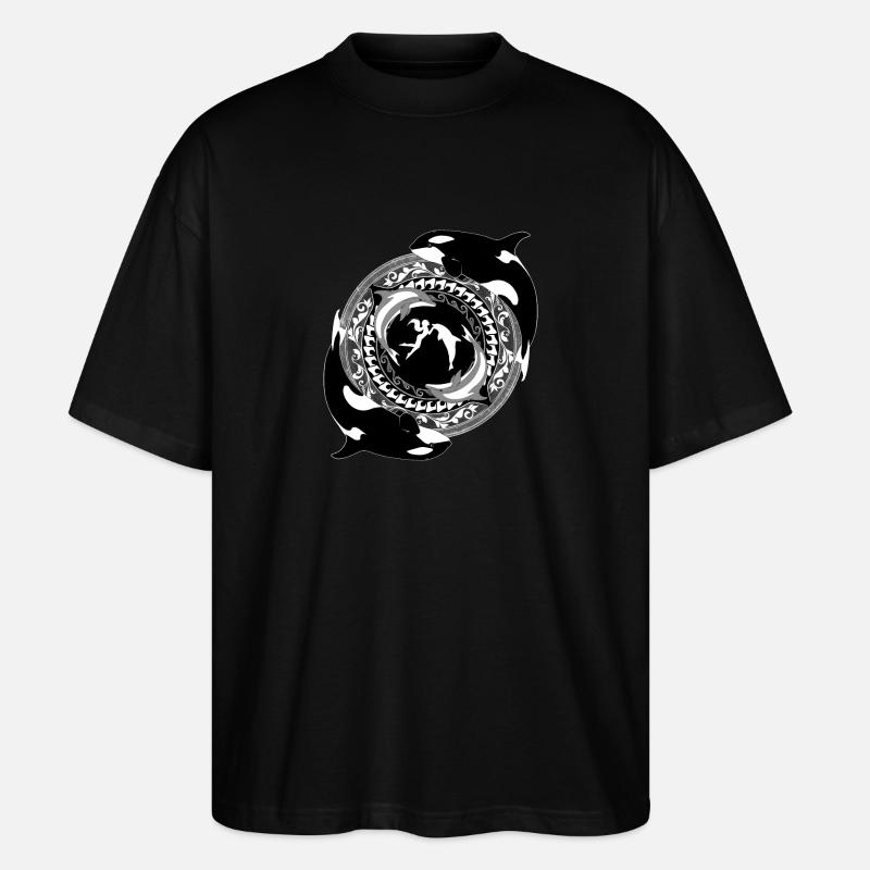 Fille de Poséidon - T-shirt bio Blaster 2.0 coupe oversize Stanley/Stella Unisexe - noir