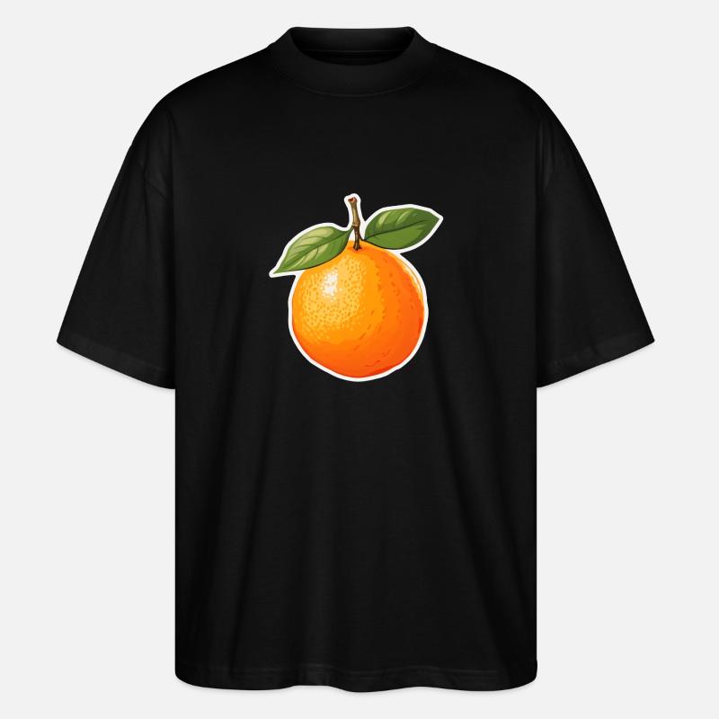 Orange ou orange - T-shirt bio Blaster 2.0 coupe oversize Stanley/Stella Unisexe - noir