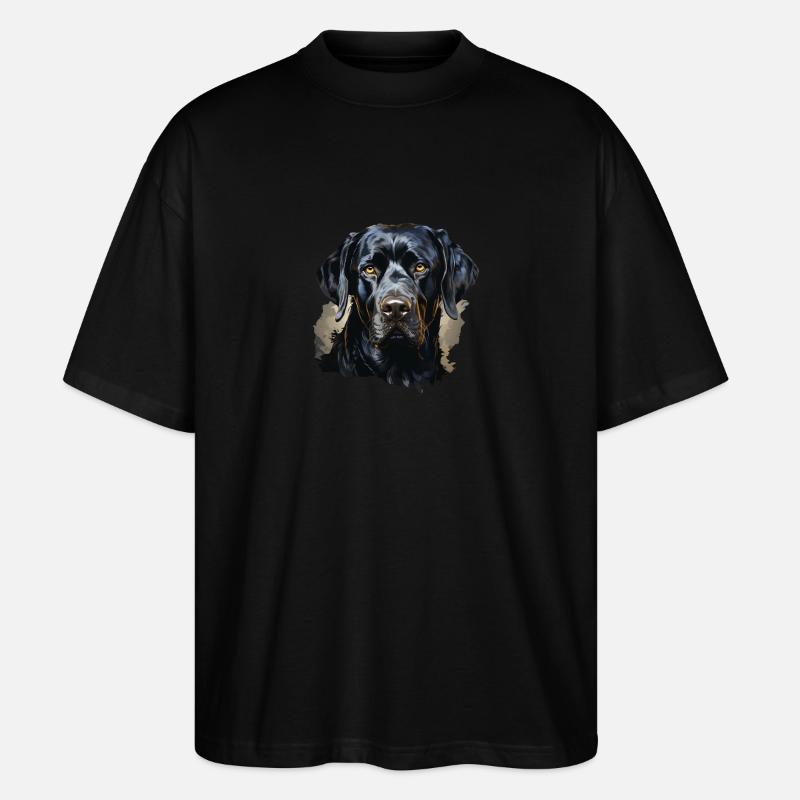 Hund - Stanley/Stella Oversized Unisex Bio T-Shirt Blaster 2.0 - Schwarz