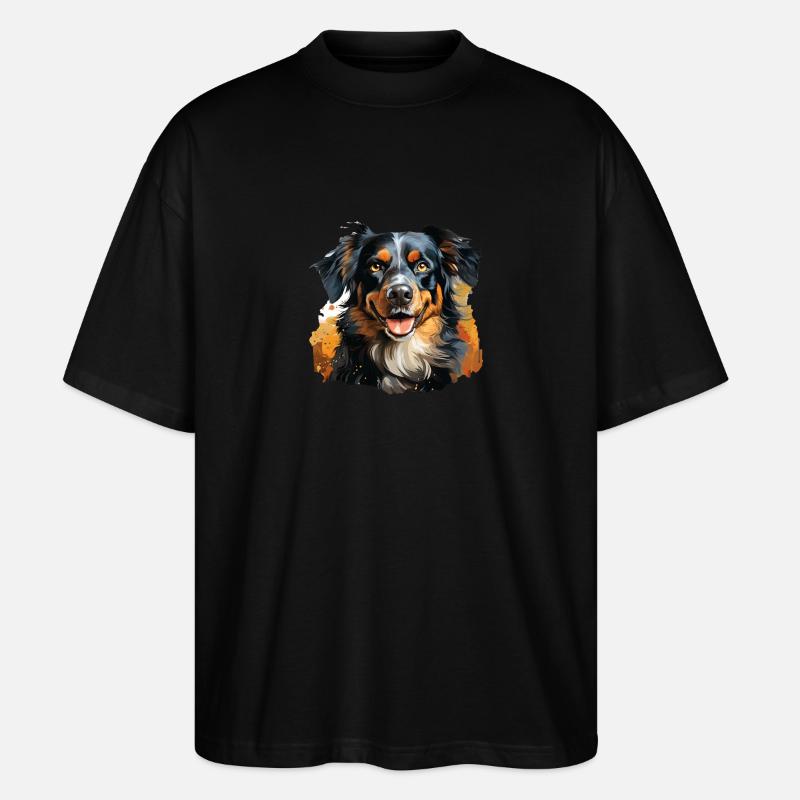 Hund - Stanley/Stella Oversized Unisex Bio T-Shirt Blaster 2.0 - Schwarz