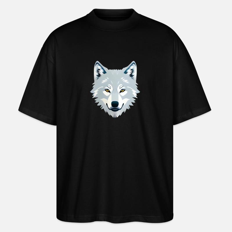 Wolf - Stanley/Stella Oversized Unisex Bio T-Shirt Blaster 2.0 - Schwarz