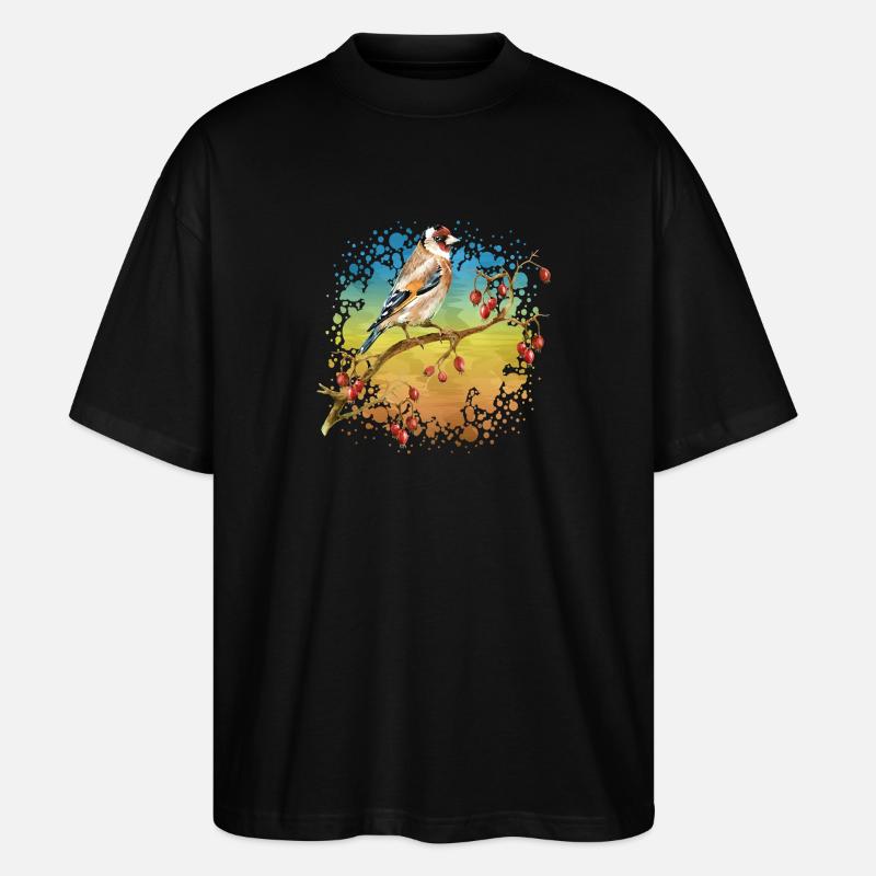 Oiseau - T-shirt bio Blaster 2.0 coupe oversize Stanley/Stella Unisexe - noir