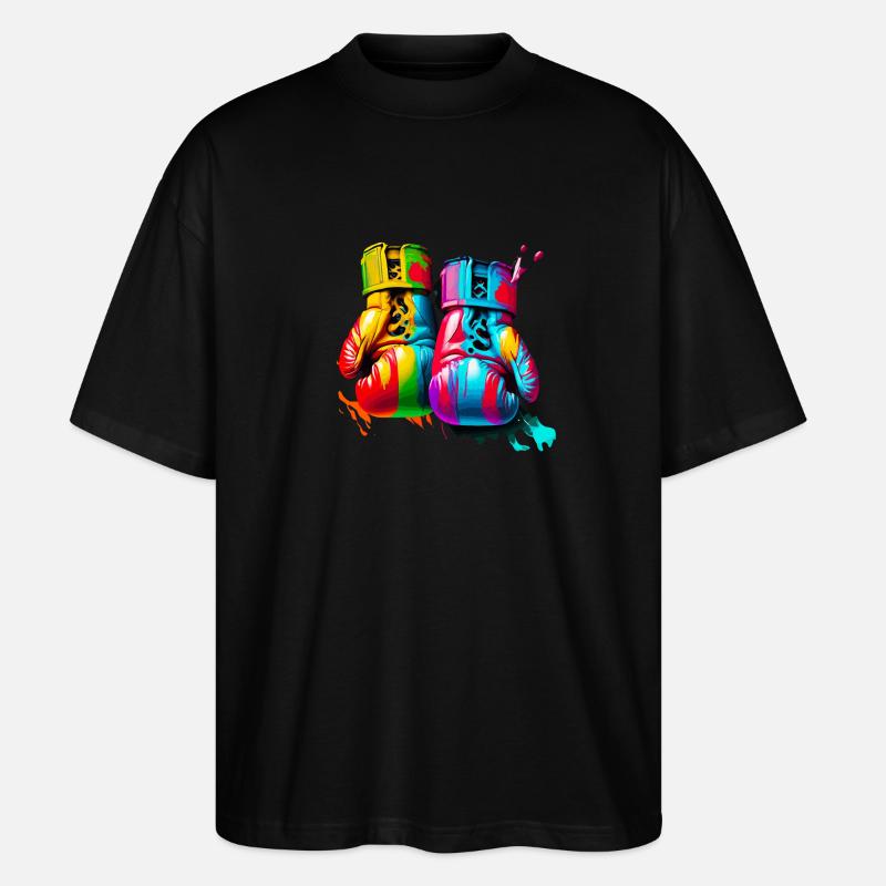 Boxe - T-shirt bio Blaster 2.0 coupe oversize Stanley/Stella Unisexe - noir
