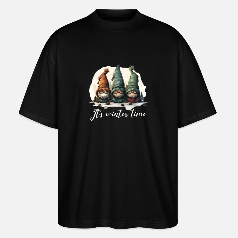 It's winter time - Stanley/Stella Oversized Unisex Organic T-shirt Blaster 2.0 - black
