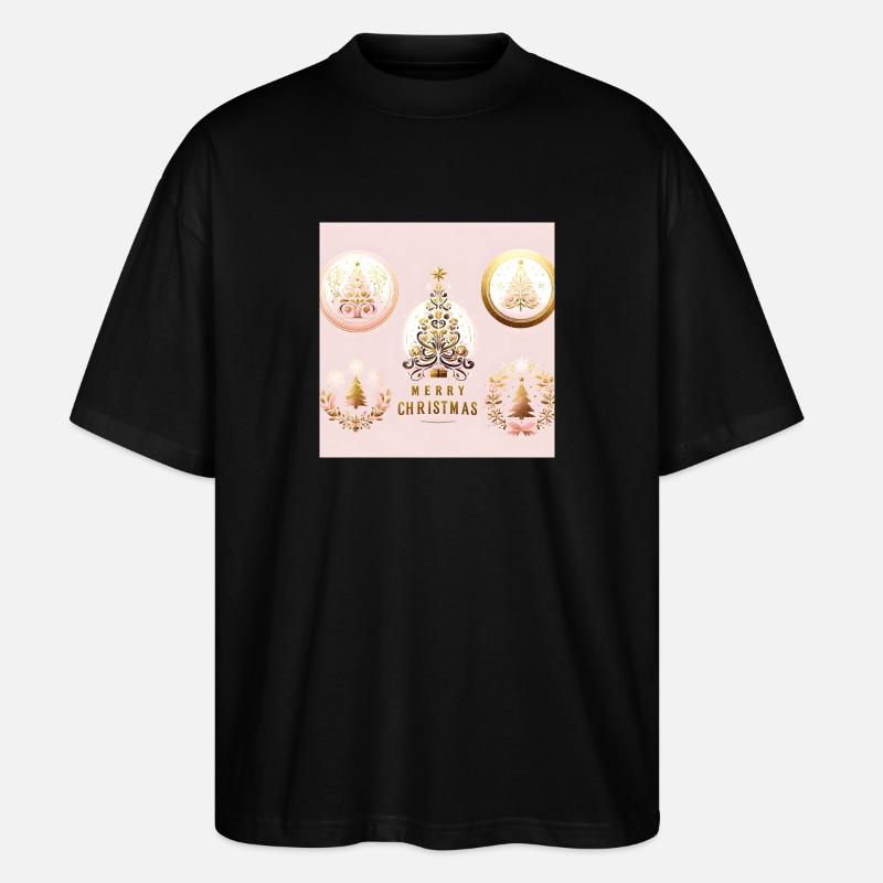 Frohe Weihnachten - Stanley/Stella Oversized Unisex Bio T-Shirt Blaster 2.0 - Schwarz