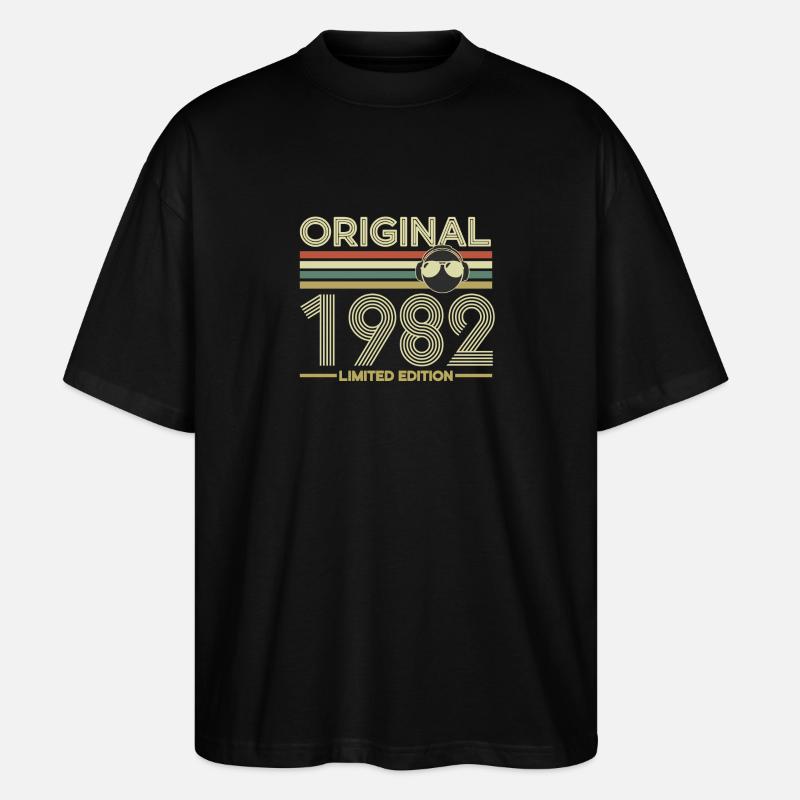 1982 - Stanley/Stella Oversized Unisex Bio T-Shirt Blaster 2.0 - Schwarz