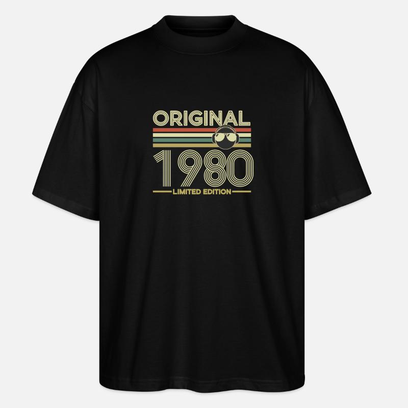 1980 - Stanley/Stella Oversized Unisex Bio T-Shirt Blaster 2.0 - Schwarz