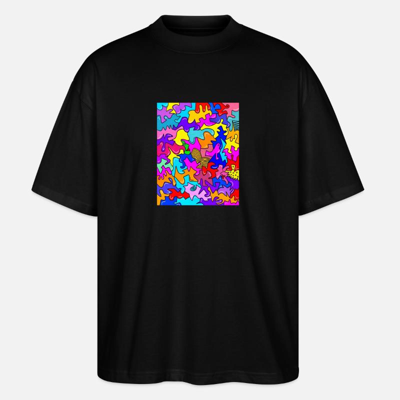 Kunst 1 - Stanley/Stella Oversized Unisex Bio T-Shirt Blaster 2.0 - Schwarz