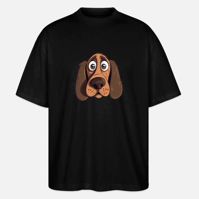 Dog Hund - Stanley/Stella Oversized Unisex Bio T-Shirt Blaster 2.0 - Schwarz