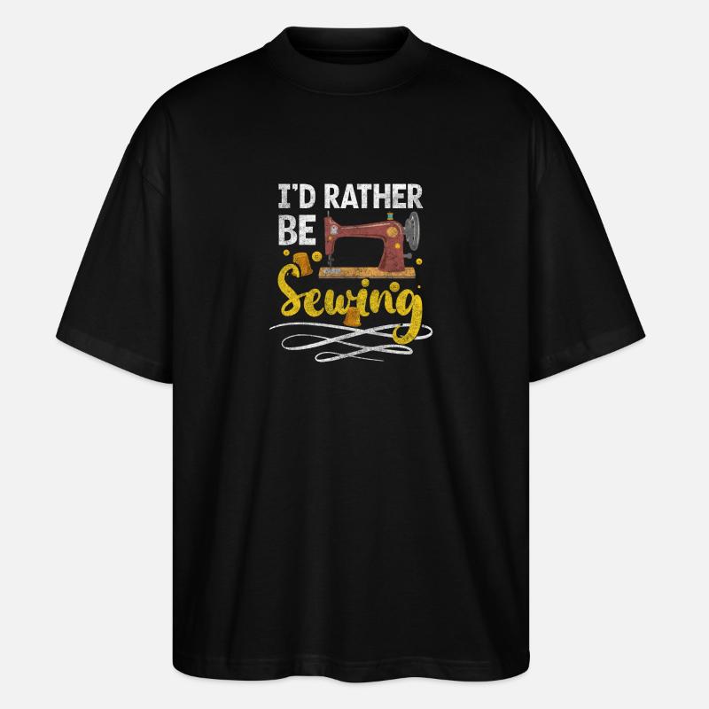 Schneider Schere Nähen - Stanley/Stella Oversized Unisex Bio T-Shirt Blaster 2.0 - Schwarz