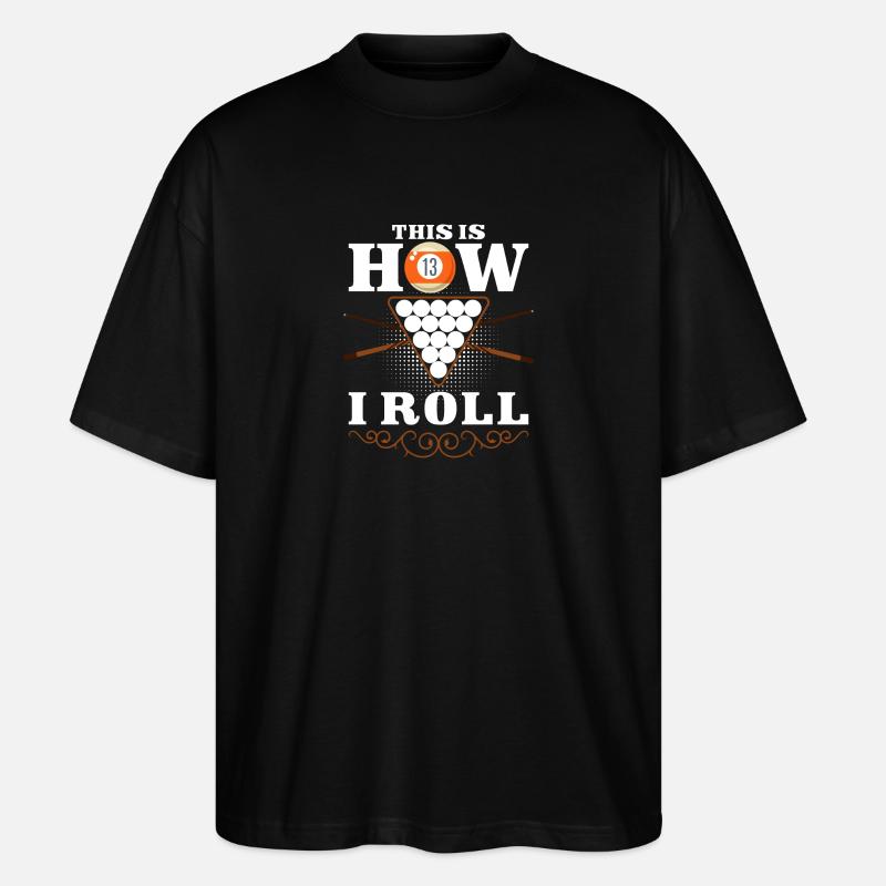 Billard Hobby Hobby 8-Ball - T-shirt bio Blaster 2.0 coupe oversize Stanley/Stella Unisexe - noir