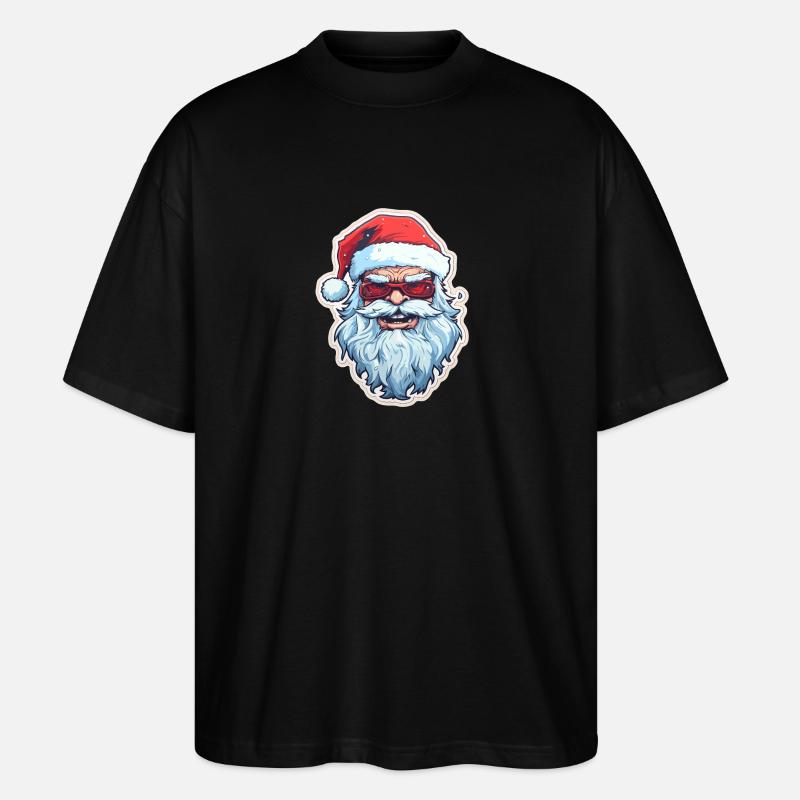 Weihnachtsmann - Illustration - Stanley/Stella Oversized Unisex Bio T-Shirt Blaster 2.0 - Schwarz