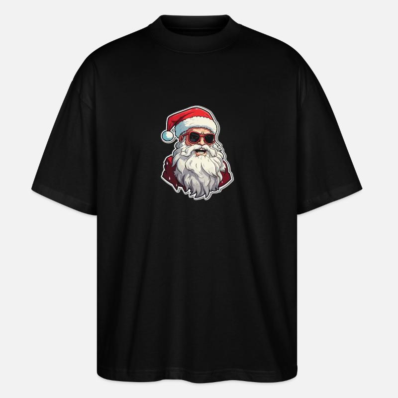 Weihnachtsmann - Illustration - Stanley/Stella Oversized Unisex Bio T-Shirt Blaster 2.0 - Schwarz
