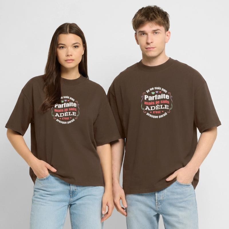 ADÈLE PARFAITE - PRENOM ADÈLE T-shirt bio Blaster 2.0 coupe oversize Stanley/Stella Unisexe