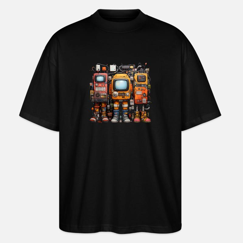 funny computer - Stanley/Stella Oversized Unisex Bio T-Shirt Blaster 2.0 - Schwarz