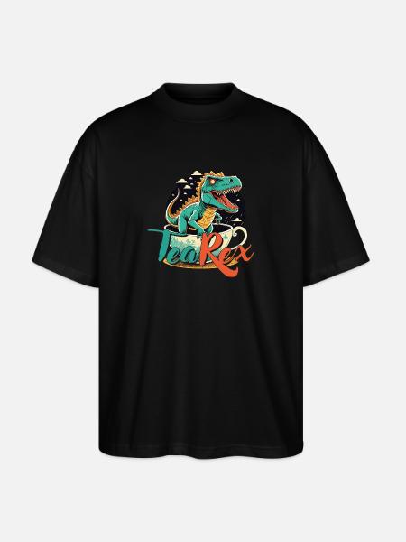 TeaRex - Stanley/Stella Oversized Unisex Organic T-shirt Blaster 2.0 - black