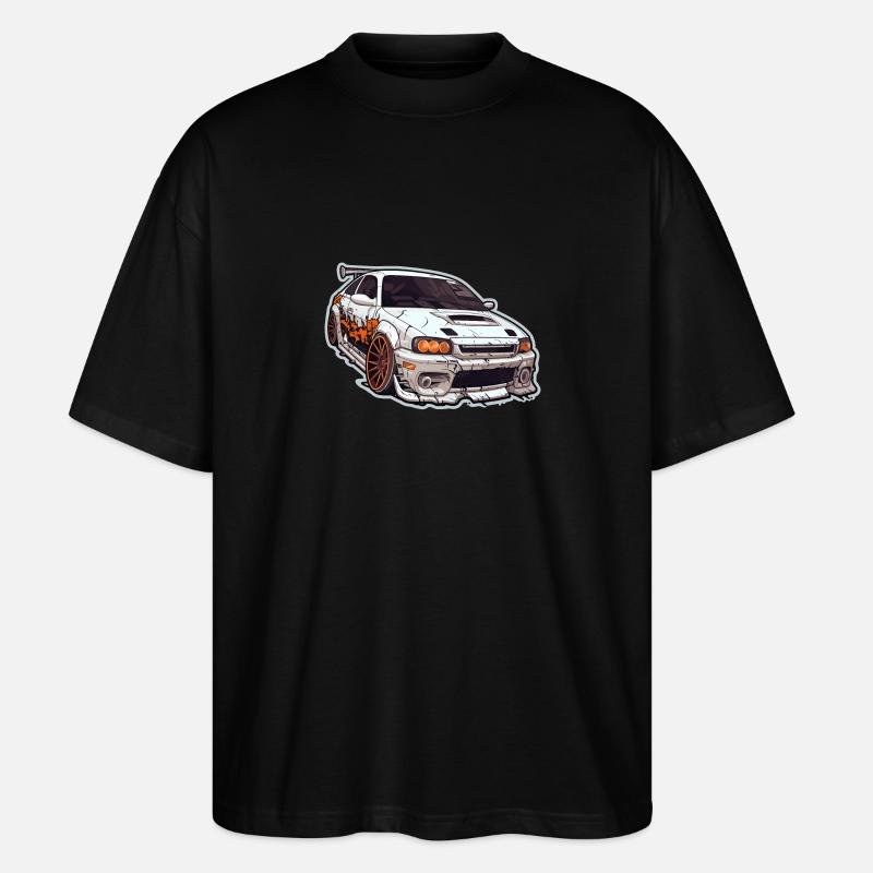 Auto - Illustration - Stanley/Stella Oversized Unisex Bio T-Shirt Blaster 2.0 - Schwarz