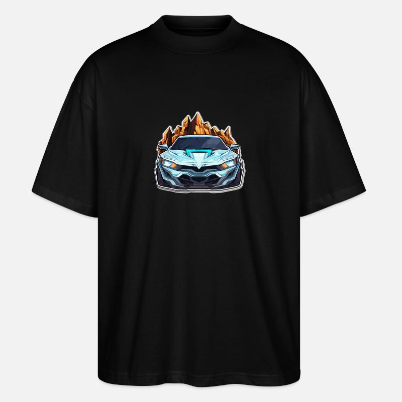 Auto - Illustration - Stanley/Stella Oversized Unisex Bio T-Shirt Blaster 2.0 - Schwarz