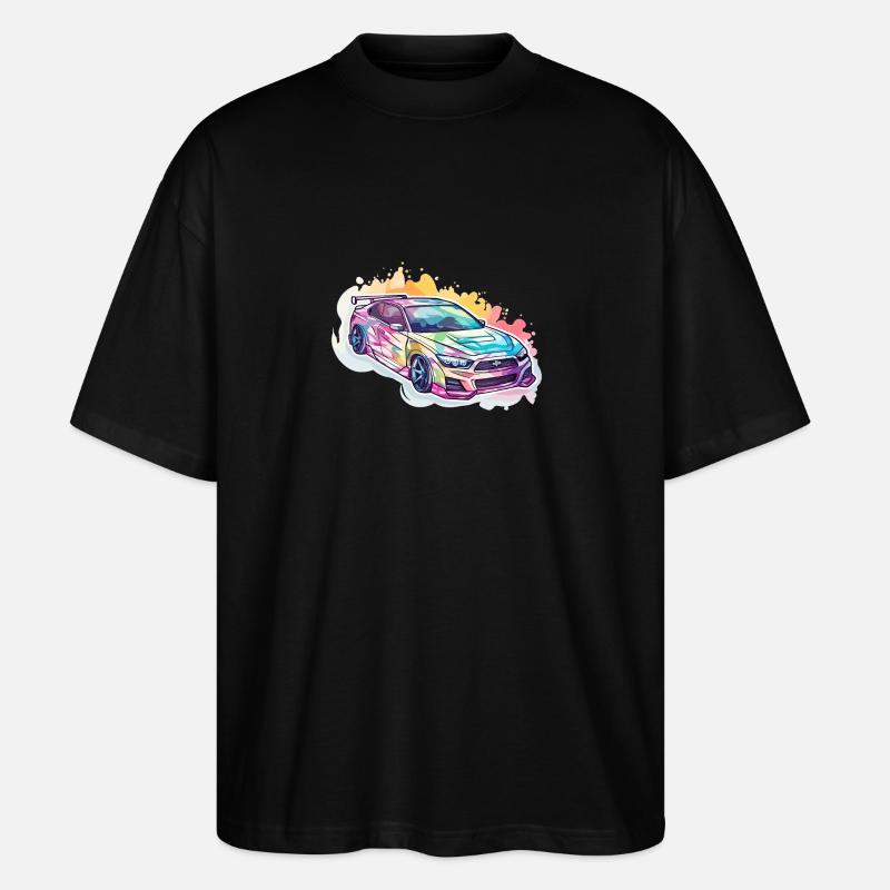 Auto - Illustration - Stanley/Stella Oversized Unisex Bio T-Shirt Blaster 2.0 - Schwarz