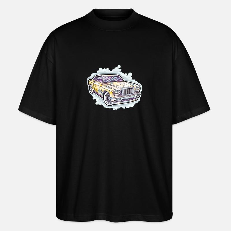 Auto - Illustration - Stanley/Stella Oversized Unisex Bio T-Shirt Blaster 2.0 - Schwarz