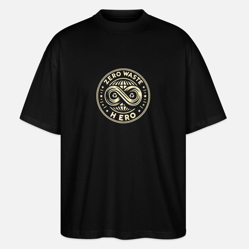 Héros Zéro Déchet 2 - T-shirt bio Blaster 2.0 coupe oversize Stanley/Stella Unisexe - noir
