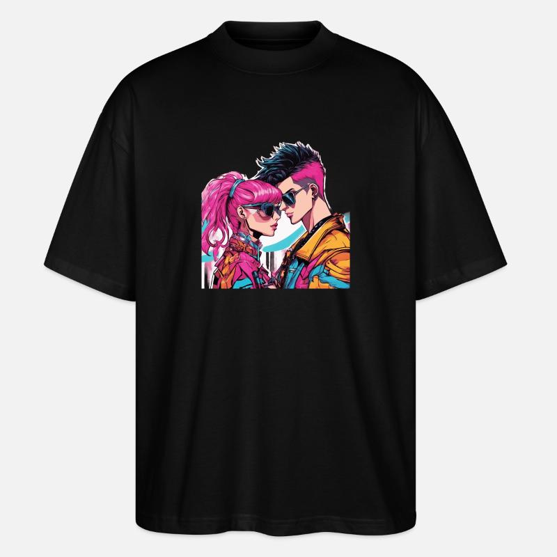 Mode Y2K - T-shirt bio Blaster 2.0 coupe oversize Stanley/Stella Unisexe - noir