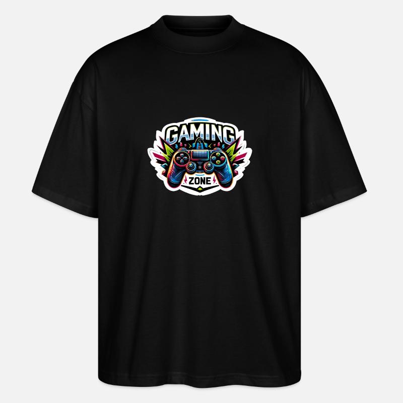 Gaming Zone - Controller Illustration - Stanley/Stella Oversized Unisex Bio T-Shirt Blaster 2.0 - Schwarz