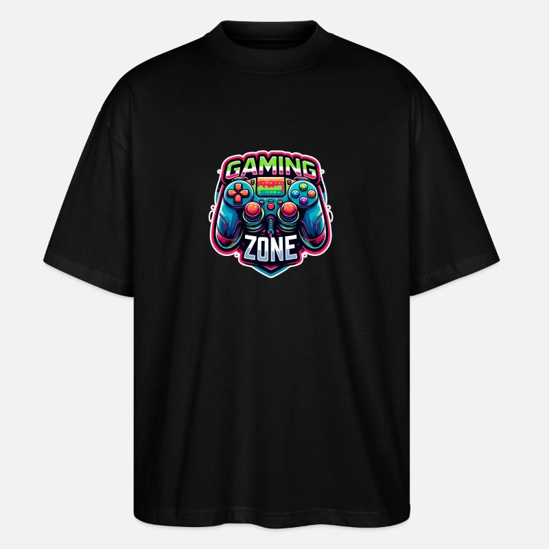 Gaming Zone - Controller Illustration - Stanley/Stella Oversized Unisex Organic T-shirt Blaster 2.0 - black