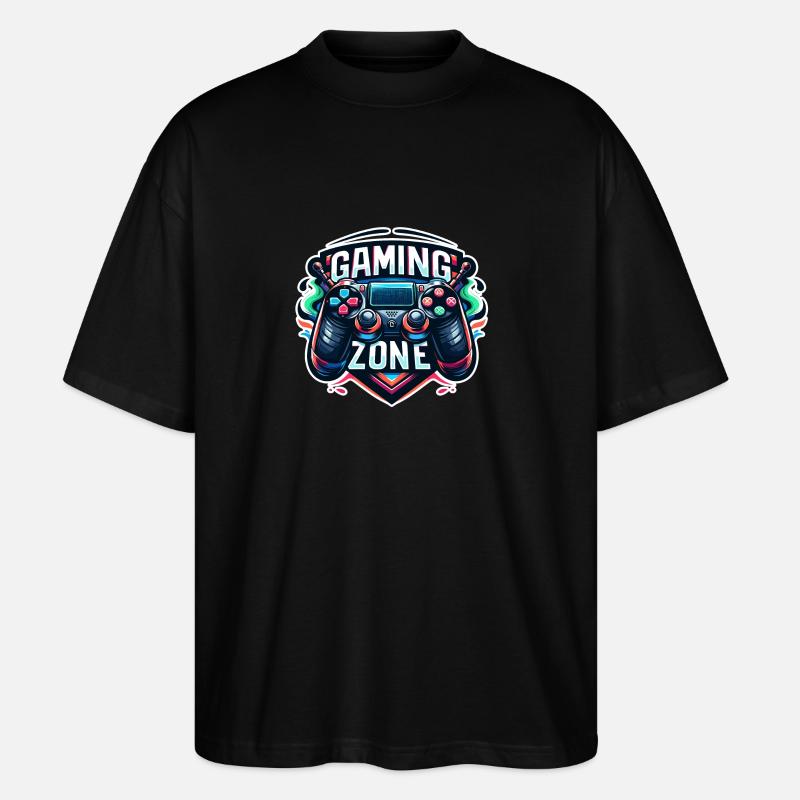 Gaming Zone - Controller Illustration - Stanley/Stella Oversized Unisex Organic T-shirt Blaster 2.0 - black