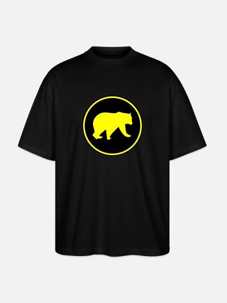 bear icon 2 - Stanley/Stella Oversized Unisex Organic T-shirt Blaster 2.0 - black