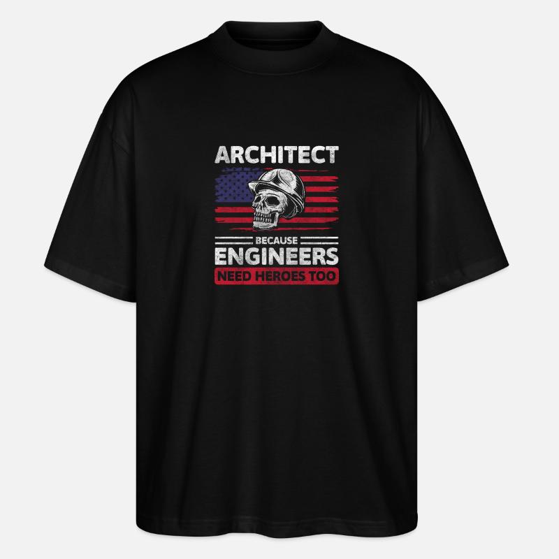 Architecte Constructeur - T-shirt bio Blaster 2.0 coupe oversize Stanley/Stella Unisexe - noir